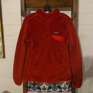 Patagonia hooded pullover.